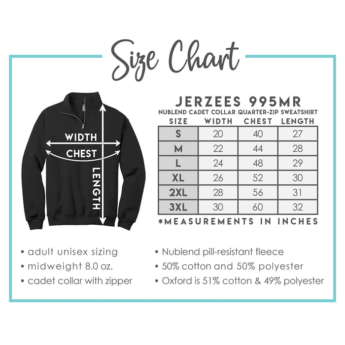 Coquette Bow & Name 1/4 Zip Sweatshirt