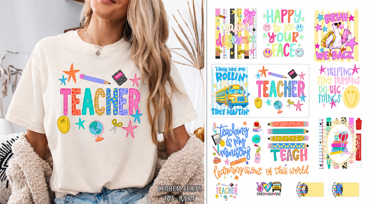 Back to School Premade Gang Sheet