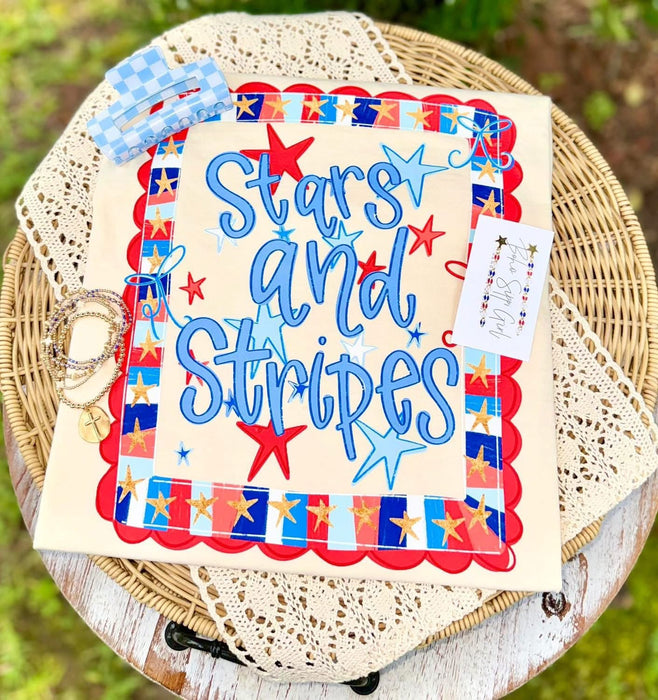 Stars and Stripes DTF Transfer