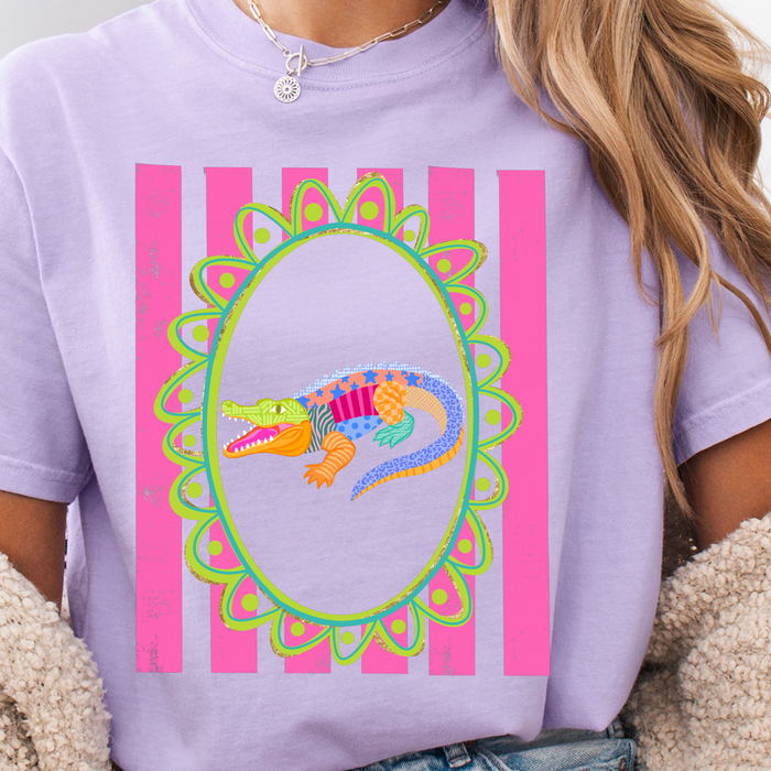 Boho Alligator DTF Transfer