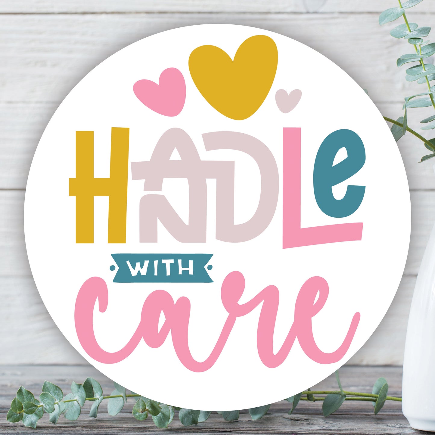 Handle With Care Sticker