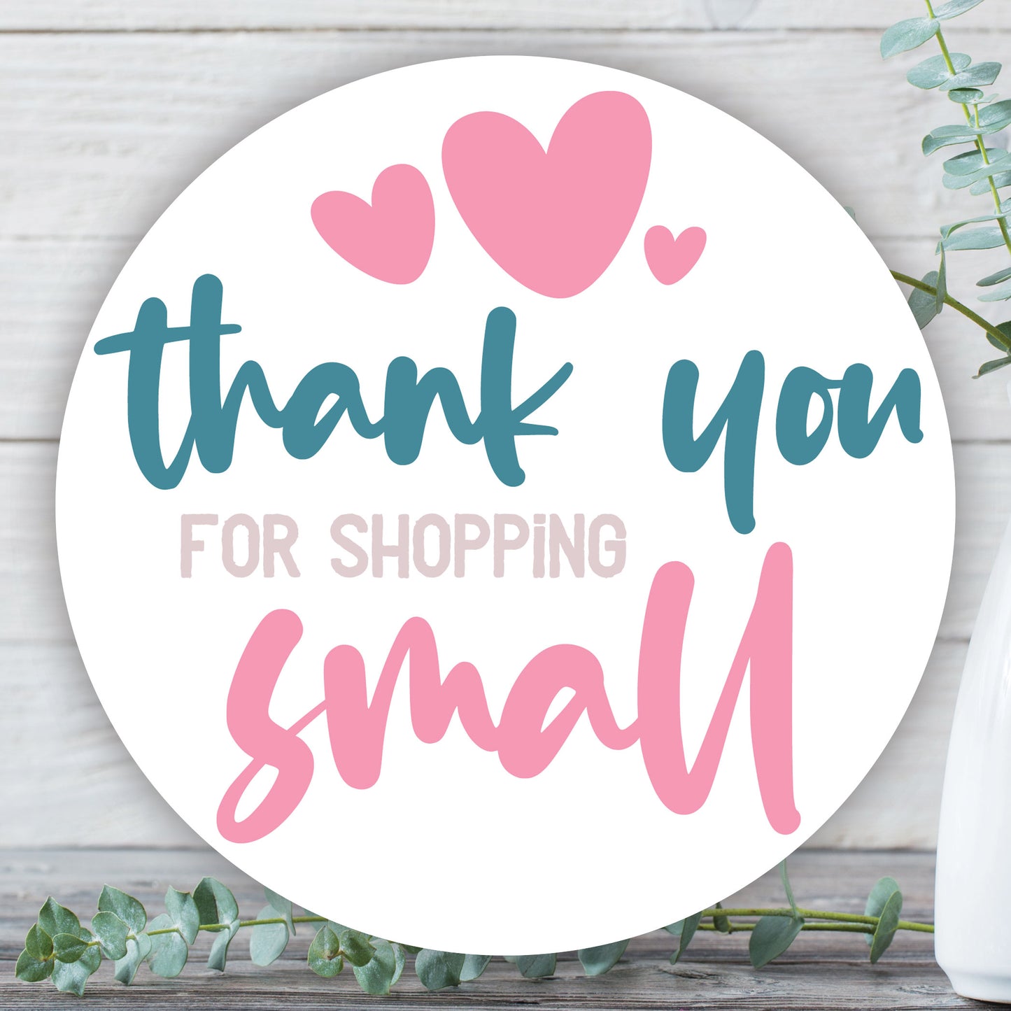 Thank You For Shopping Small Sticker