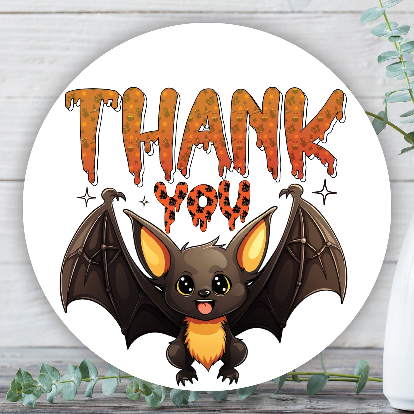 Bat Thank You Sticker