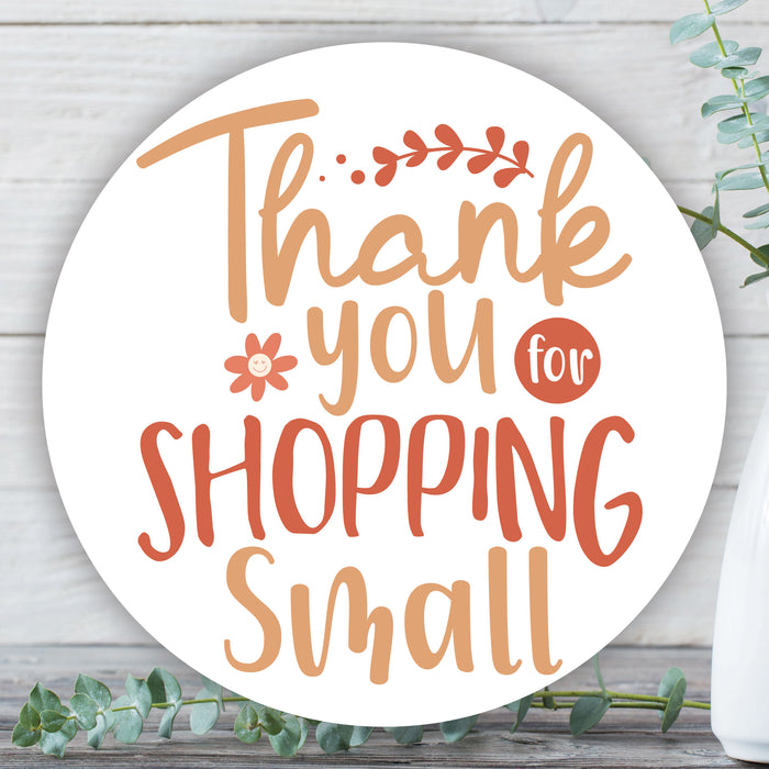 Thank You For Shopping Small Sticker
