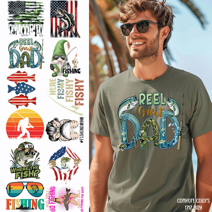 Go Fishing Premade Gang Sheet