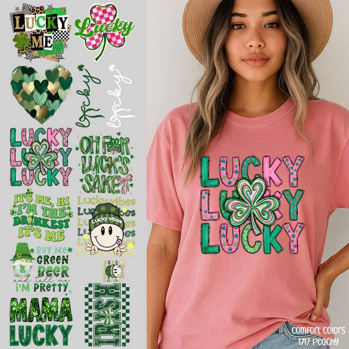 Lucky St Patrick's Day Premade Gang Sheet