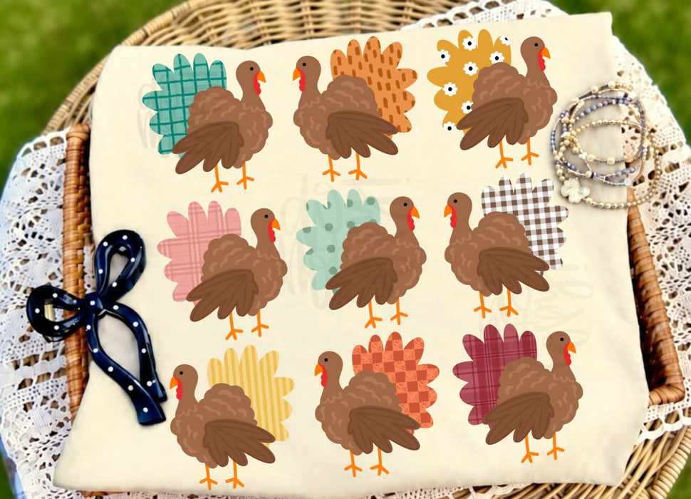 Multi Turkey DTF Transfer