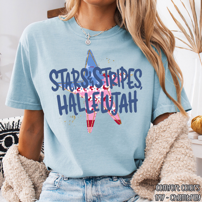Stars & Stripes Hallelujah DTF Transfer