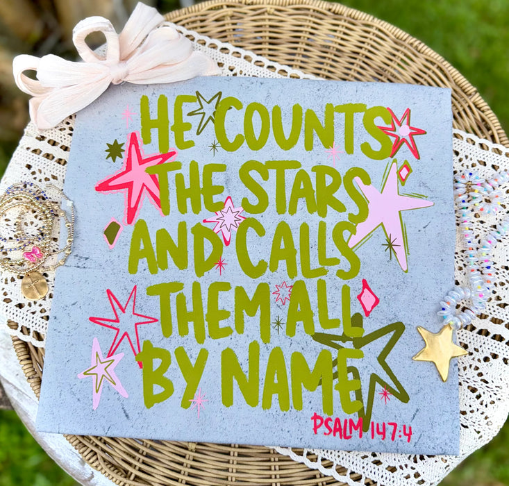 He Counts the Stars DTF Transfer