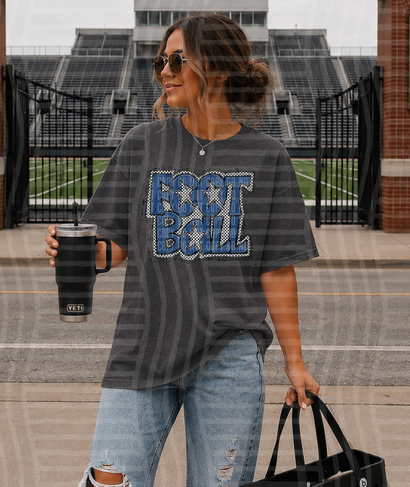 Preppy Checker:Navy DTF Transfer