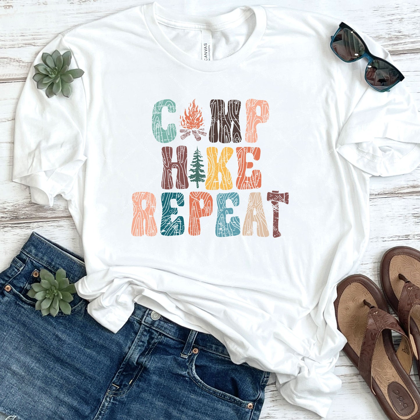 Camp Hike Repeat DTF