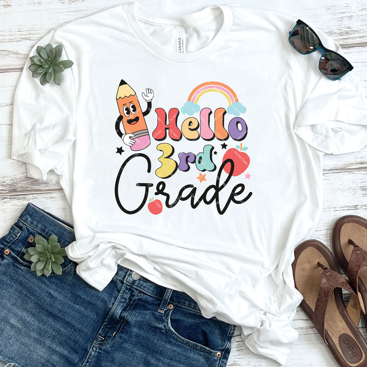 Hello 3rd Grade DTF — Sunny Daze Transfers