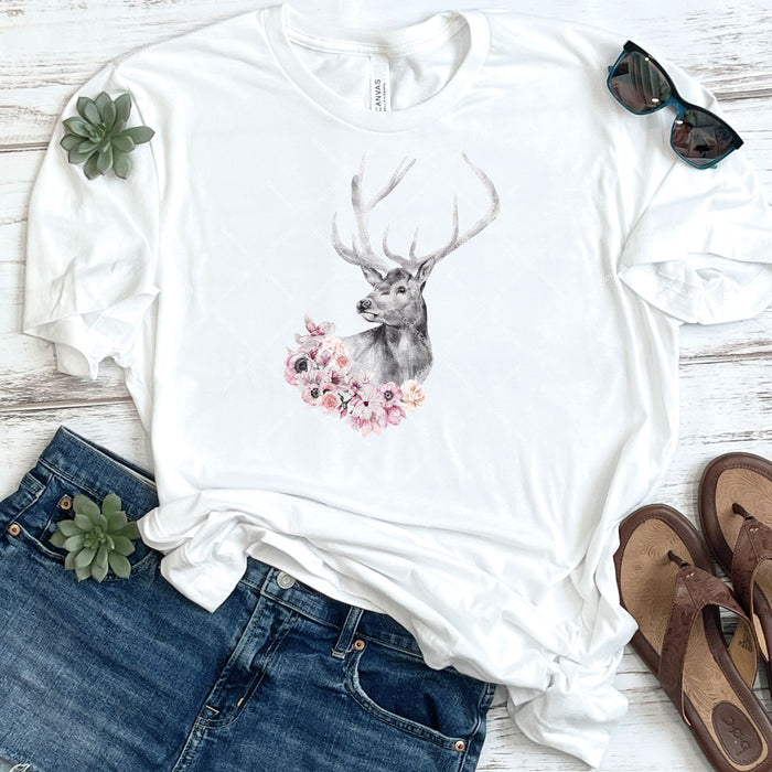 Floral Buck DTF