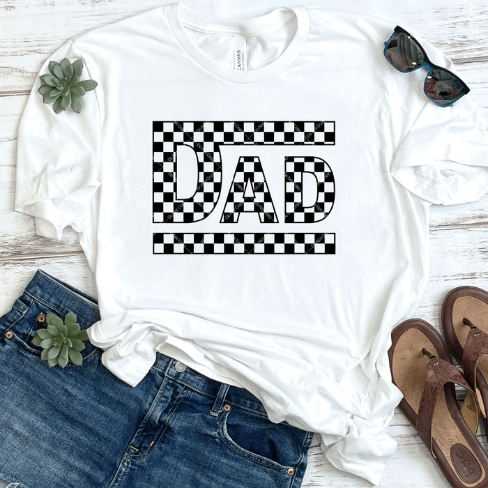 Checkered Dad DTF