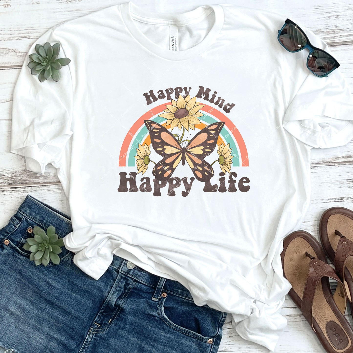 Happy Mind Happy Life DTF