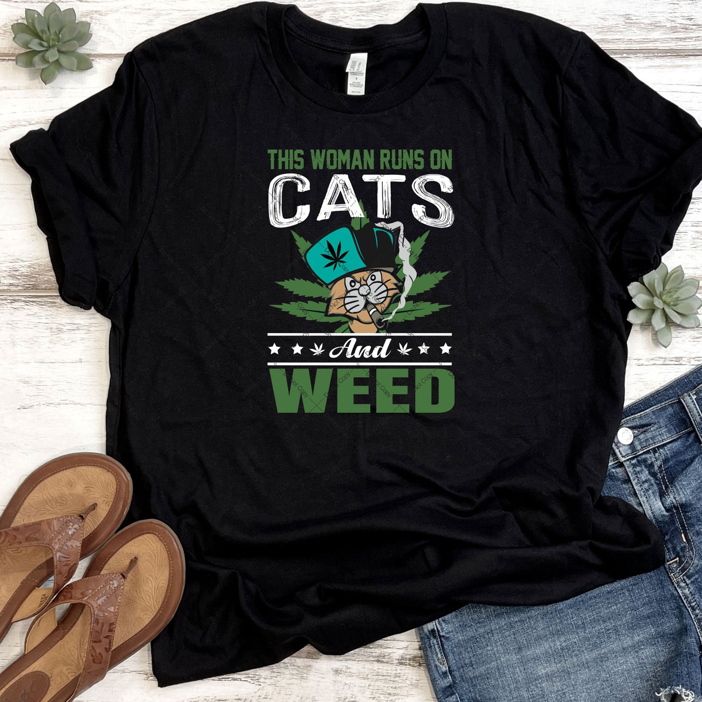 This Woman Runs On Cats And Weed DTF