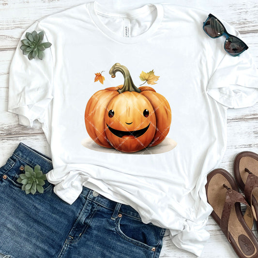 Smiling Halloween Jack-O-Lantern DTF