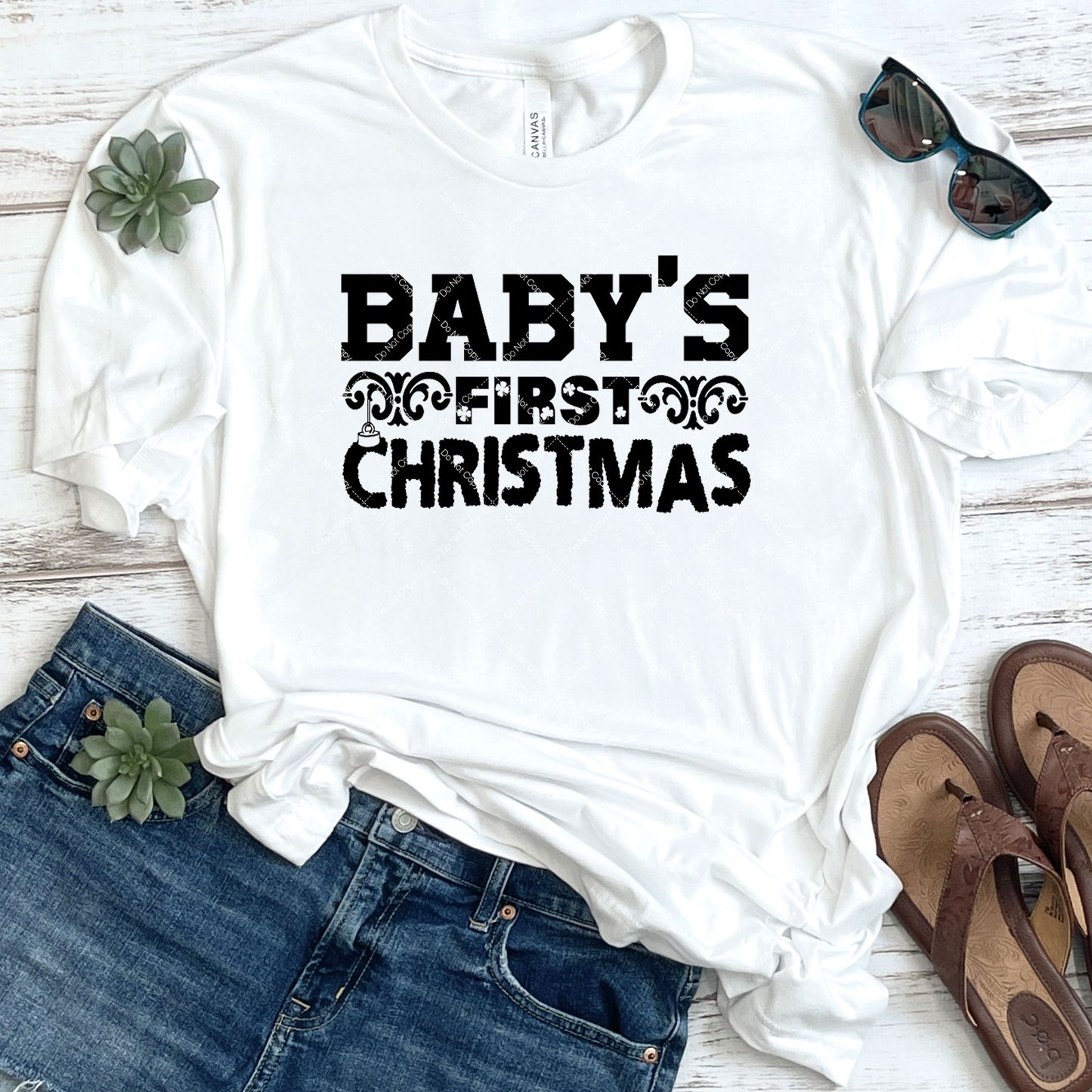 Baby's First Christmas DTF