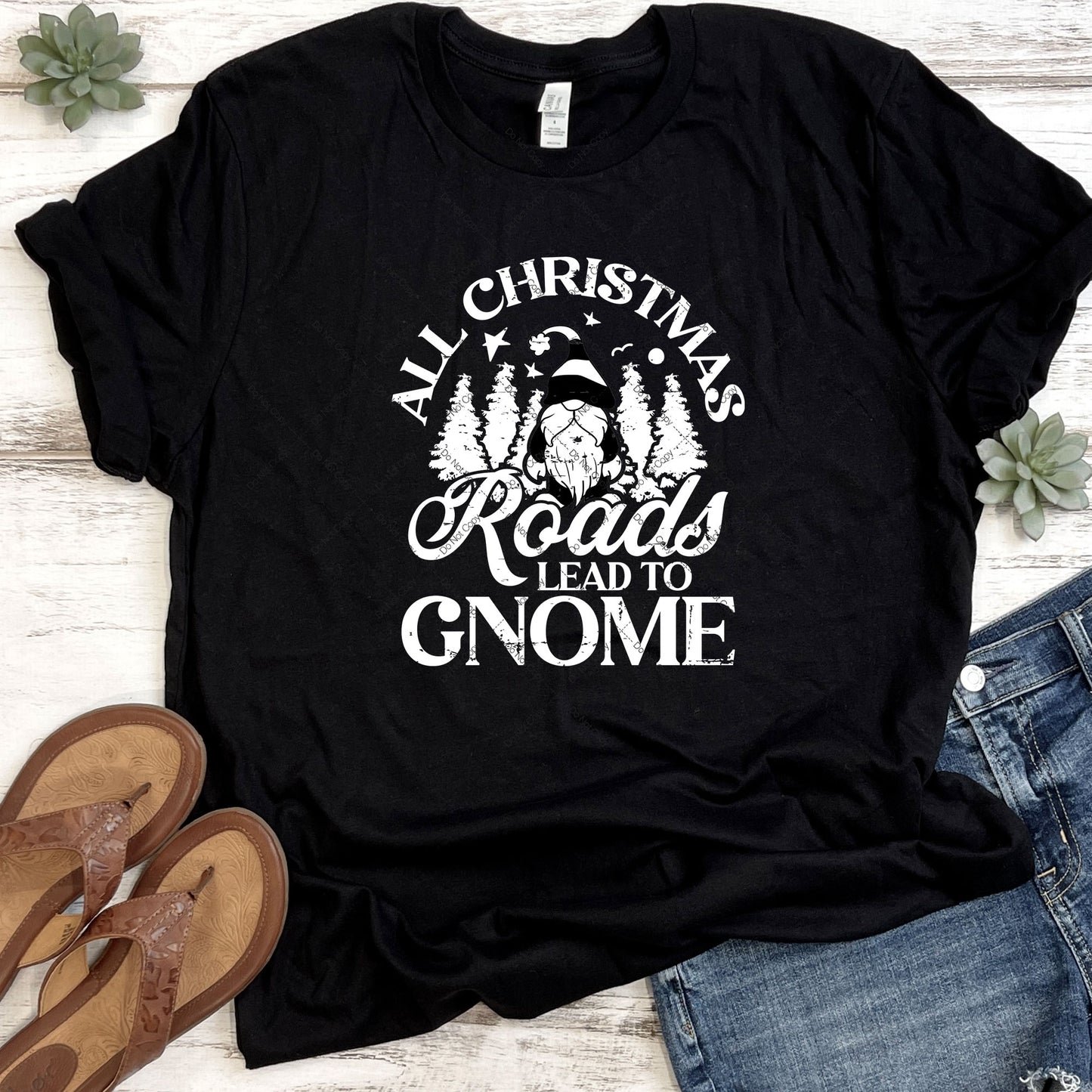 All Christmas Roads Lead To Gnome DTF