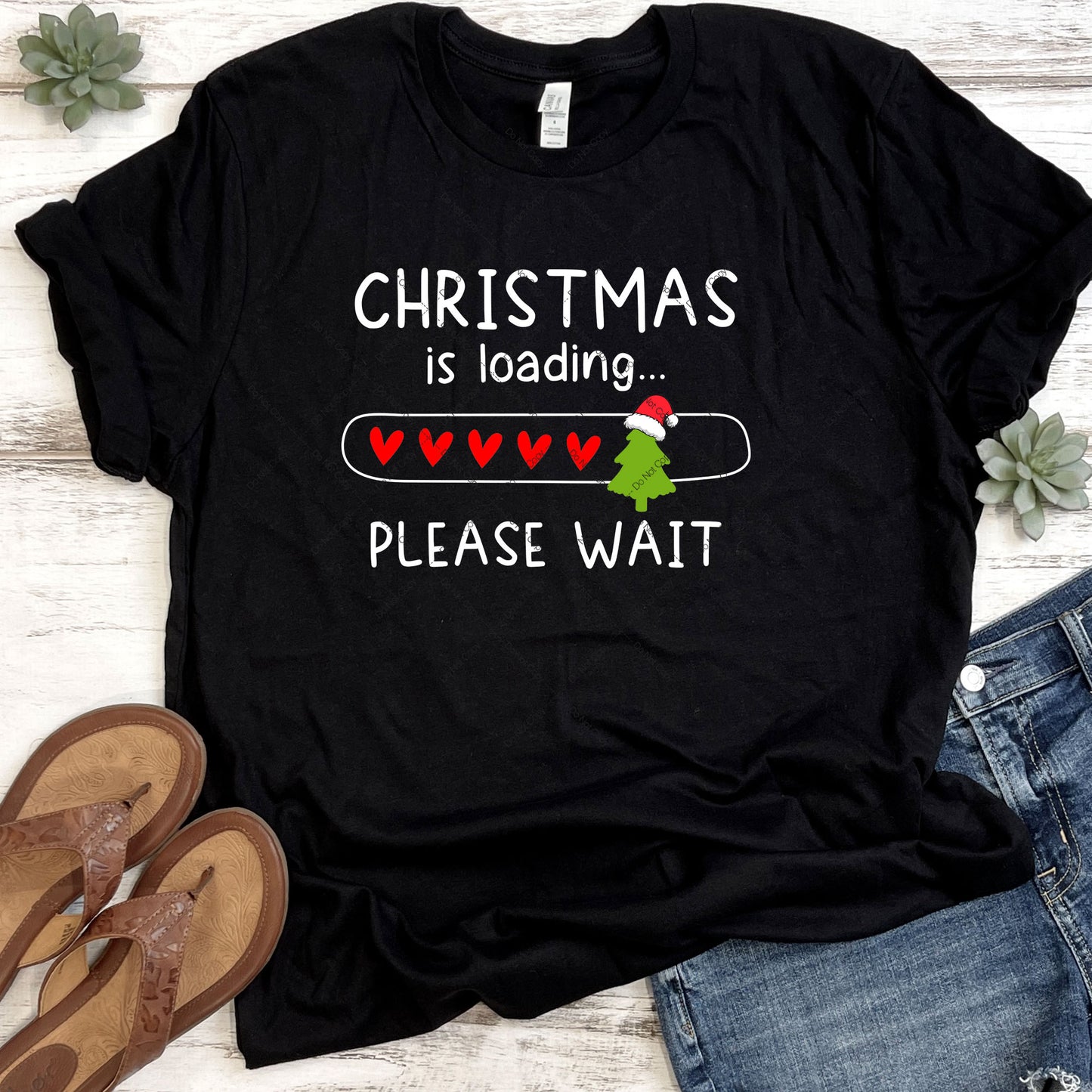 Christmas Is Loading Please Wait DTF