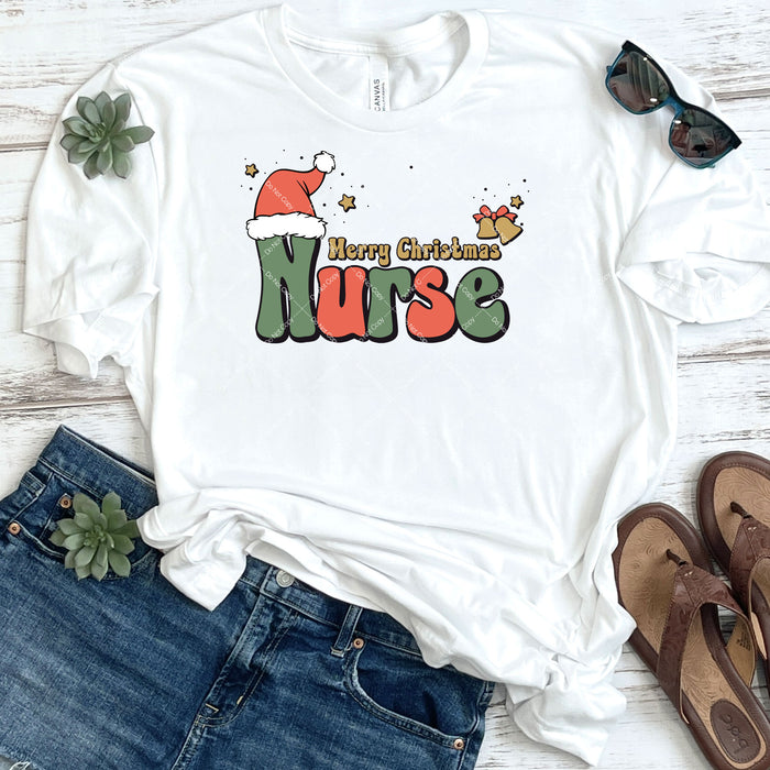 Merry Christmas Nurse DTF