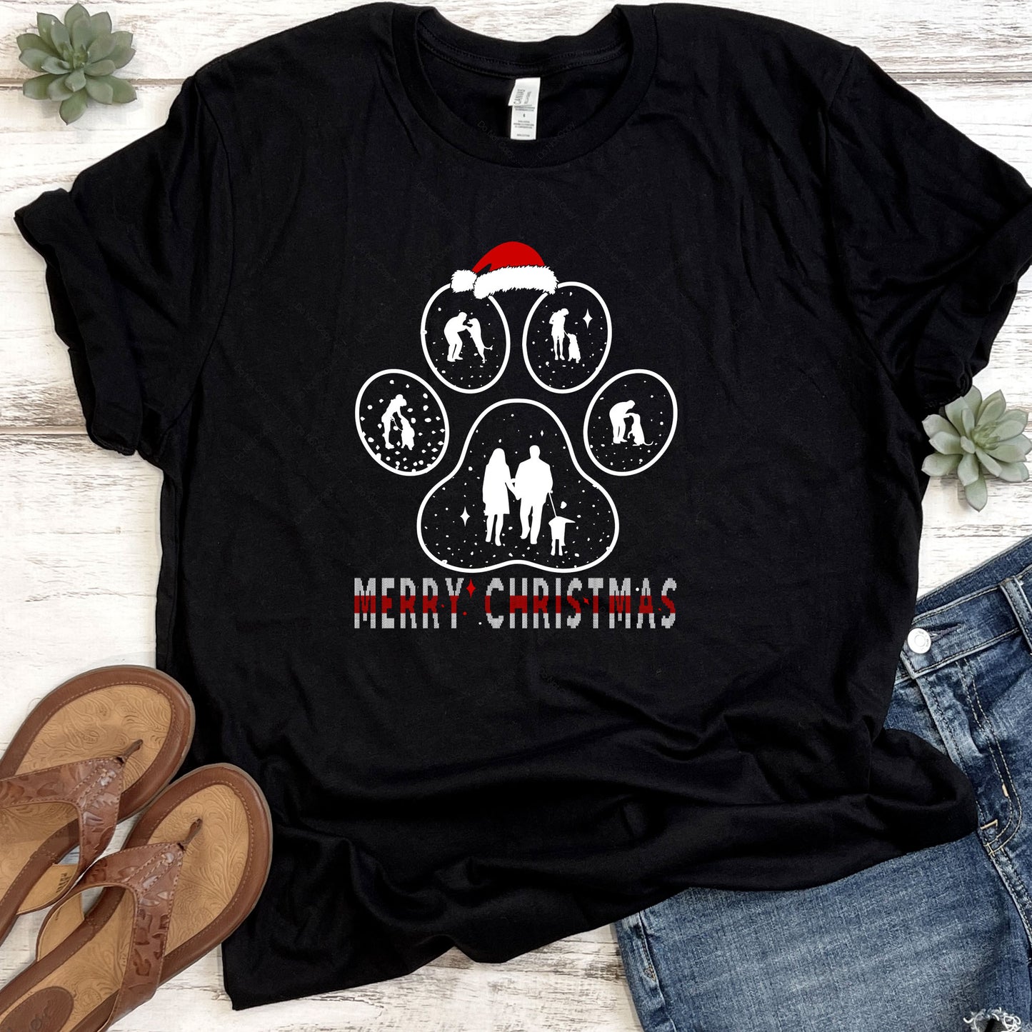 Dog Family Christmas DTF