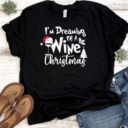 I'm Dreaming Of A Wine Christmas DTF