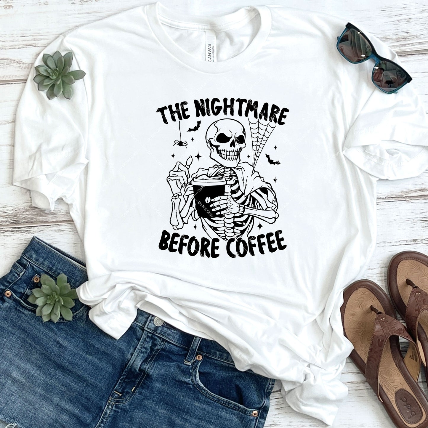 The Nightmare Before Coffee DTF