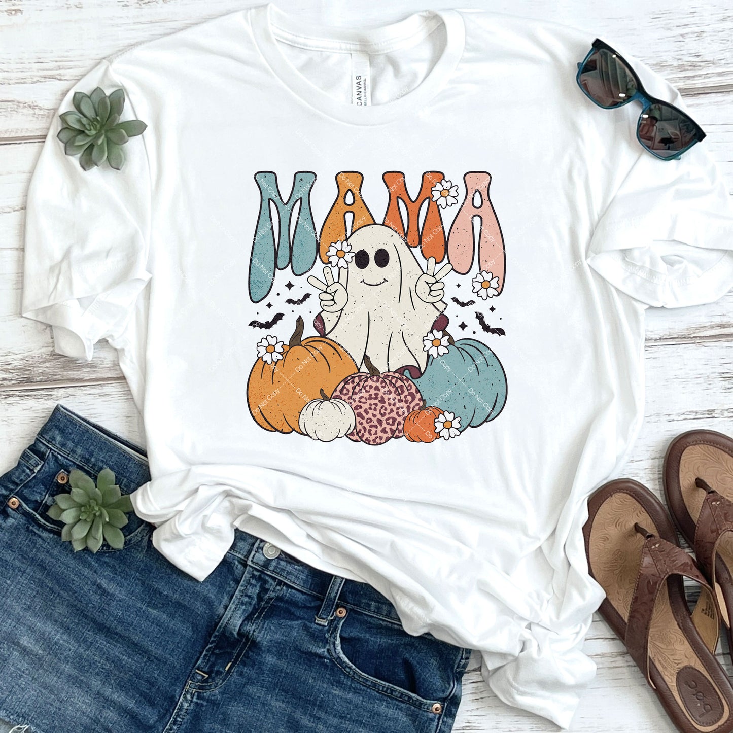 Mama Ghost Distressed DTF