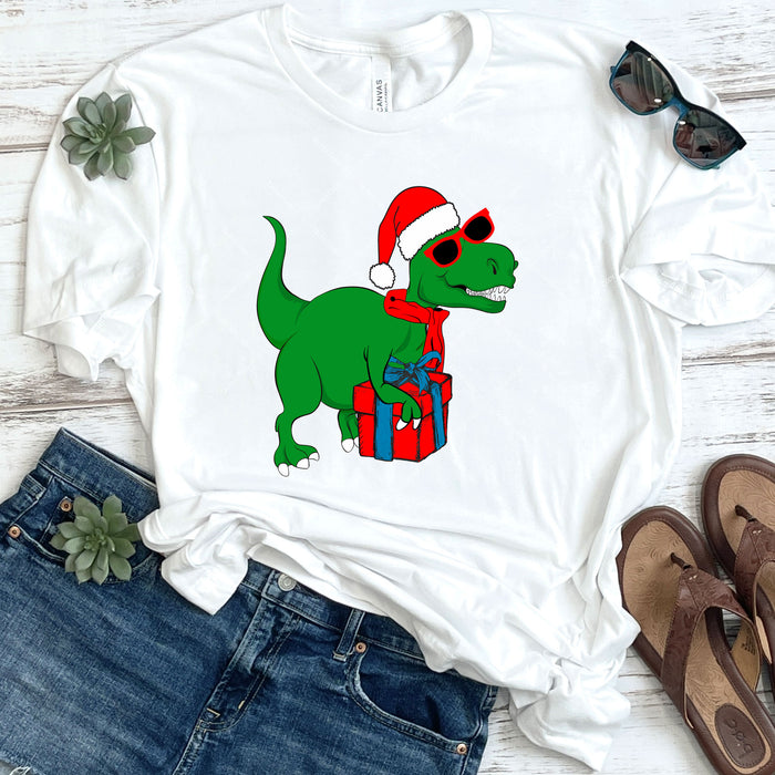 Christmas Dinosaur DTF
