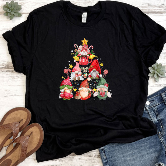 Gnome Christmas Tree DTF
