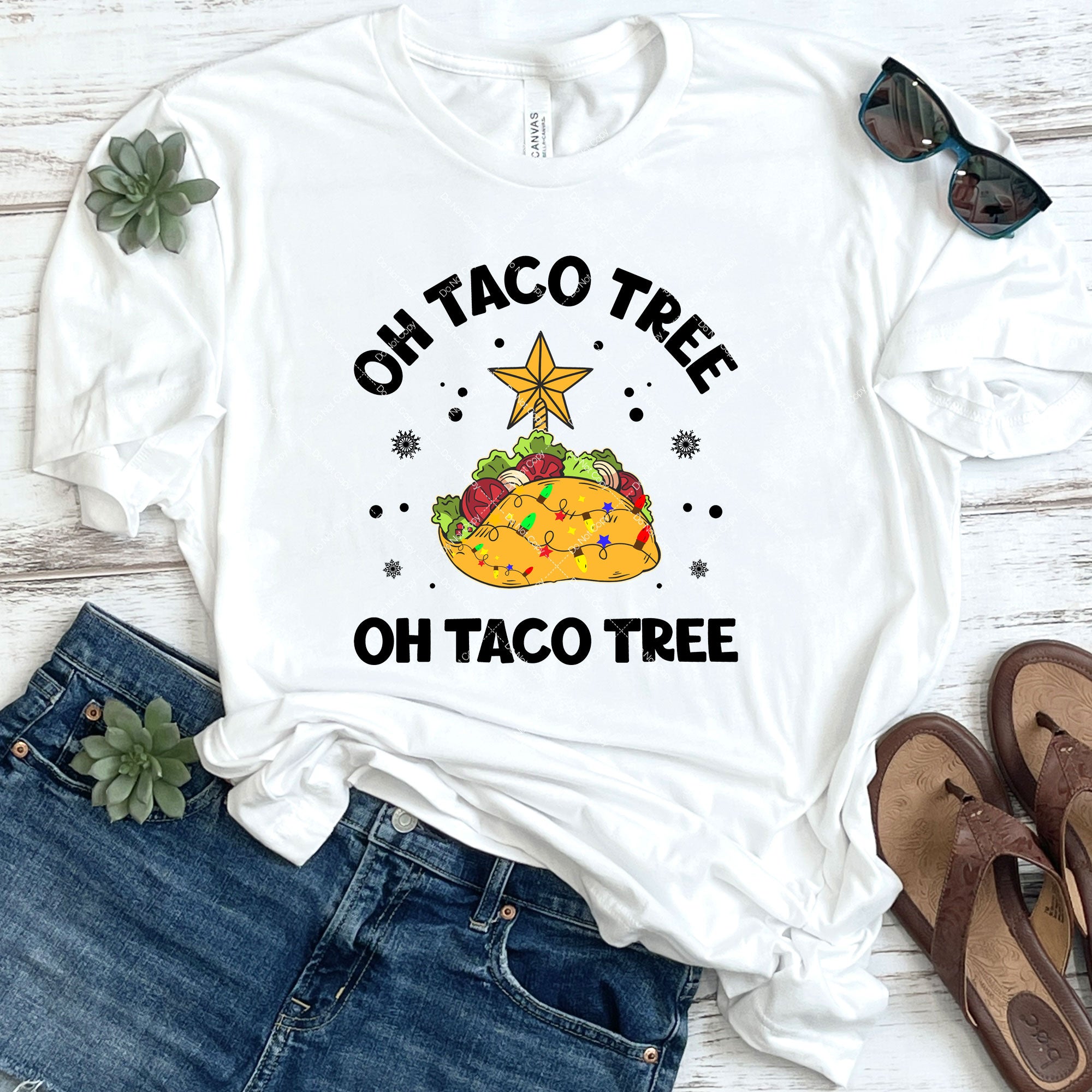 Oh Taco Tree, Oh Taco Tree DTF Sunny Daze Transfers