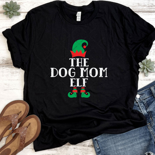 The Dog Mom Elf DTF