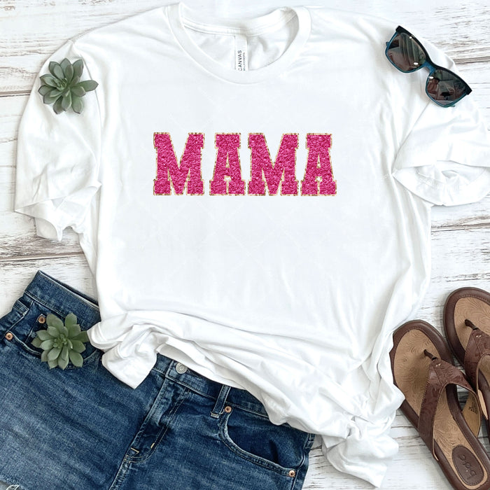 Faux Chenille Mama DTF