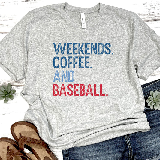 Weekends. Coffee. And Baseball. DTF Transfer