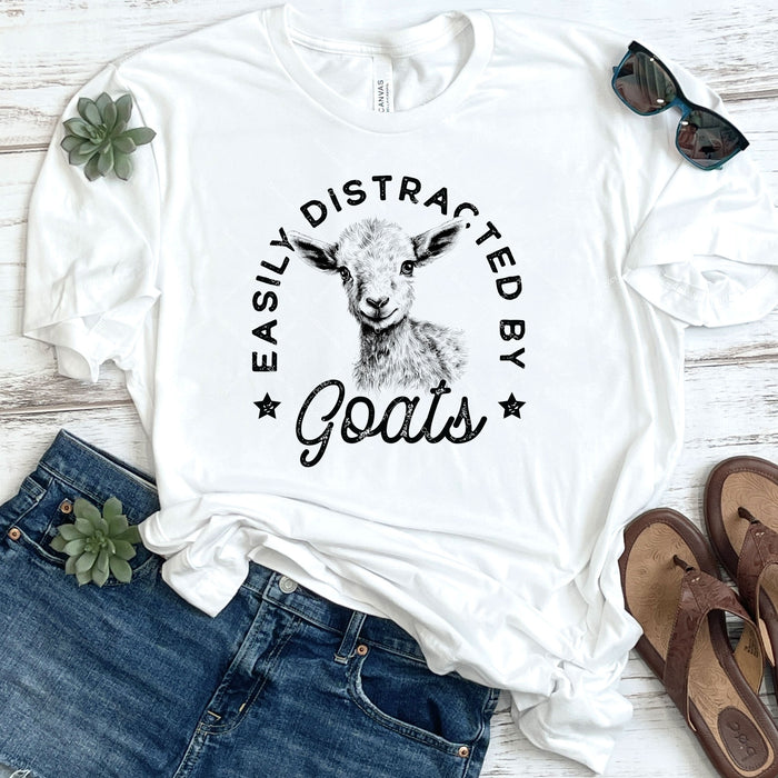 Easily Distracted By Goats DTF Transfer