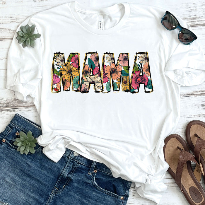 Floral Mama Print DTF Transfer