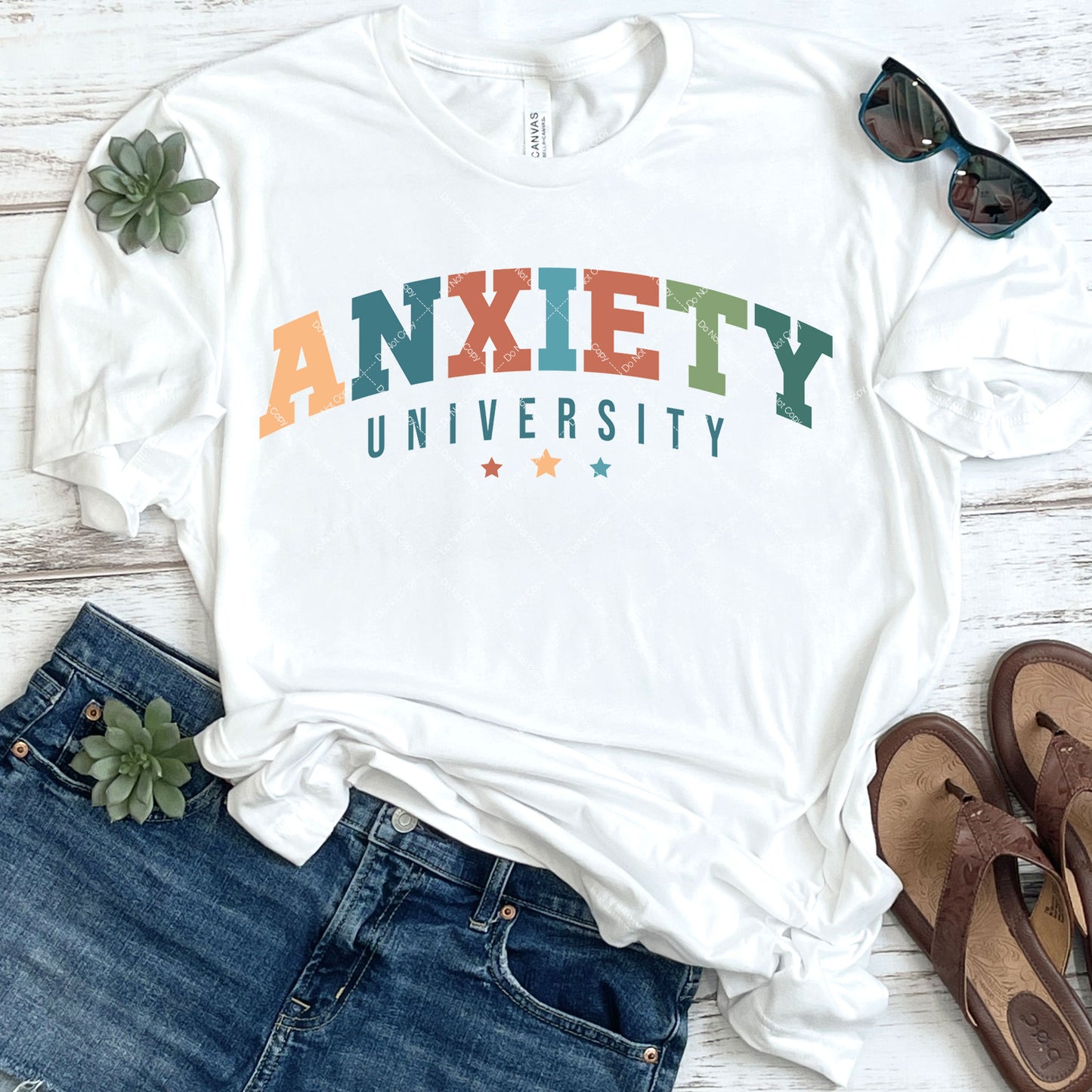 Anxiety University DTF Transfer