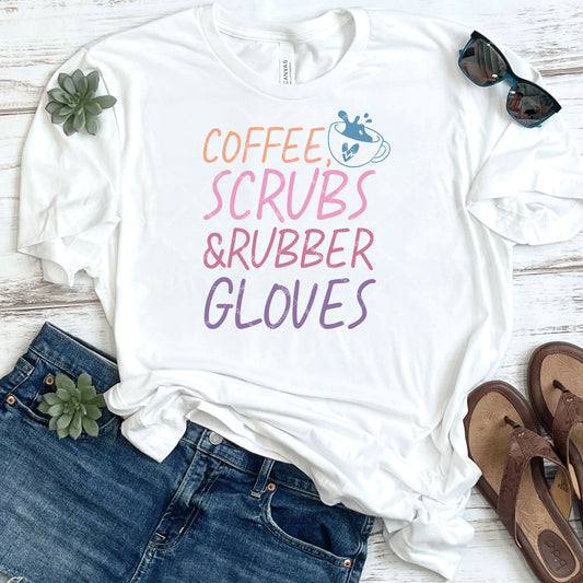 Coffee Scrubs & Rubber Gloves DTF Transfer