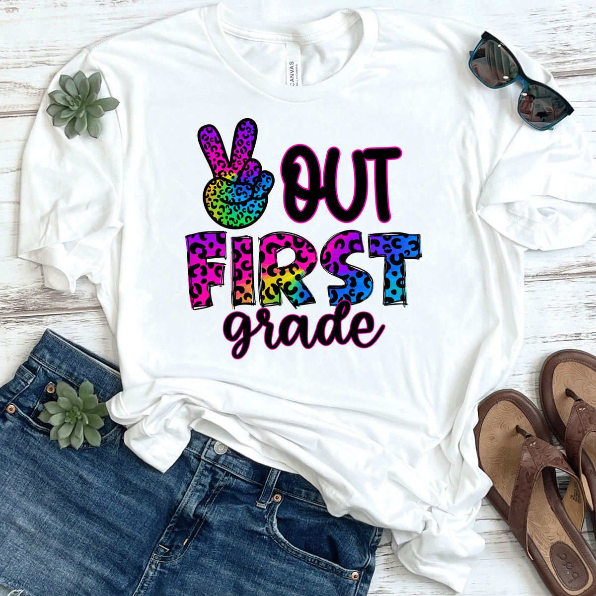 Peace Out First Grade DTF Transfer — Sunny Daze Transfers