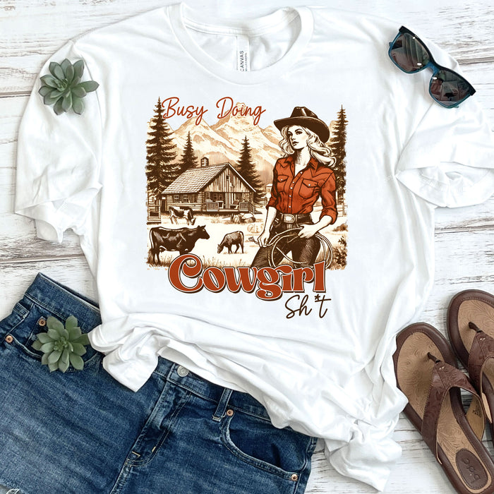 Busy Doing Cowgirl Sh*t DTF Transfer