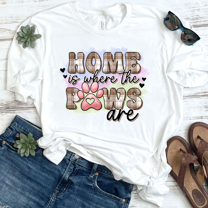 Home Is Where The Paws Are DTF Transfer