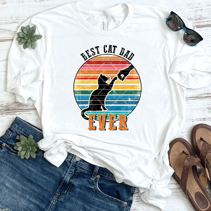 Best Cat Dad Ever DTF Transfer