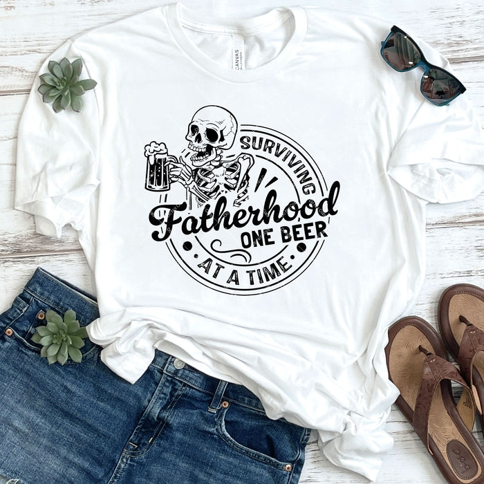 Surviving Fatherhood One Beer At A Time DTF Transfer