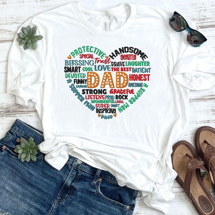 Dad Heart DTF Transfer