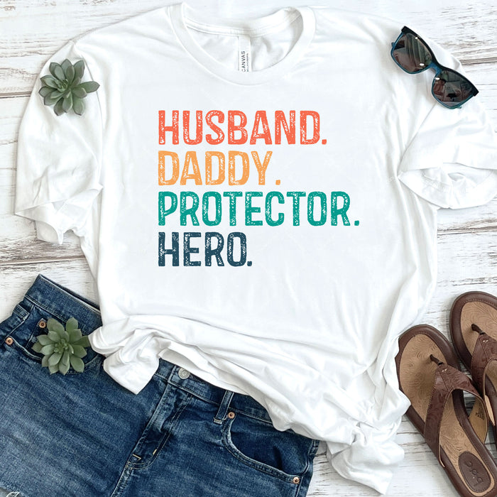 Husband Daddy Protector Hero DTF Transfer