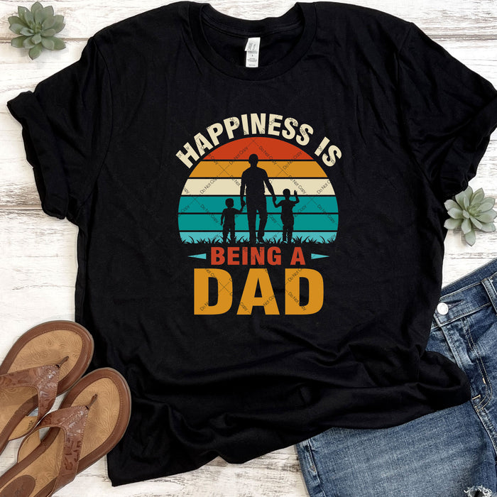 Happiness Is Being A Dad DTF Transfer