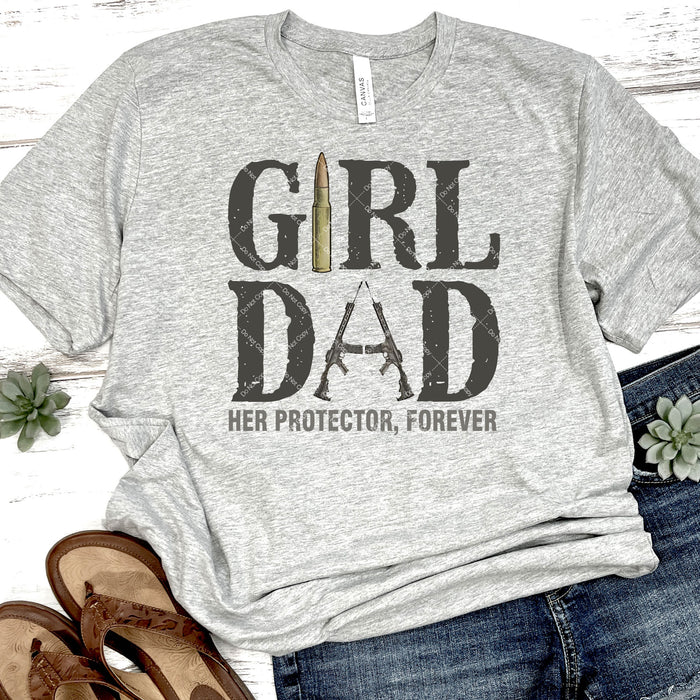 Girl Dad Her Protector Forever DTF Transfer
