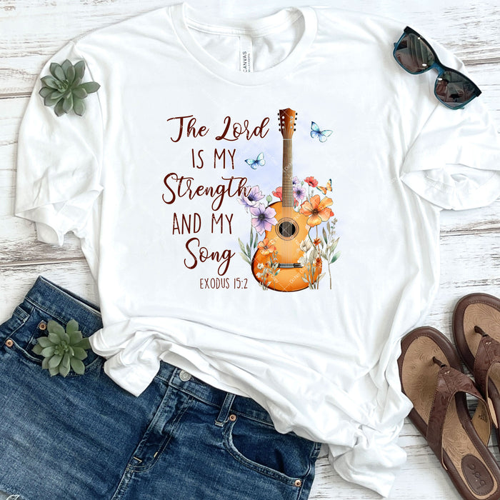 The Lord Is My Strength And My Song Exodus 15:2 DTF Transfer