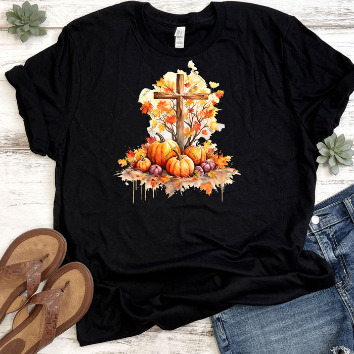 Fall Season Cross DTF Transfer